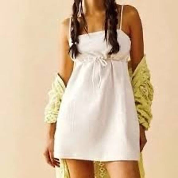 Free People Beach Rosie Terry Mini Dress Size Large 100% cotton - Picture 1 of 6
